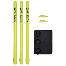 Load image into Gallery viewer, Cricket - Flexi Base Stumps - Senior - Fluoro Contents