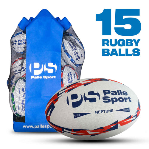 Neptune Rugby Ball 15 ball bundle