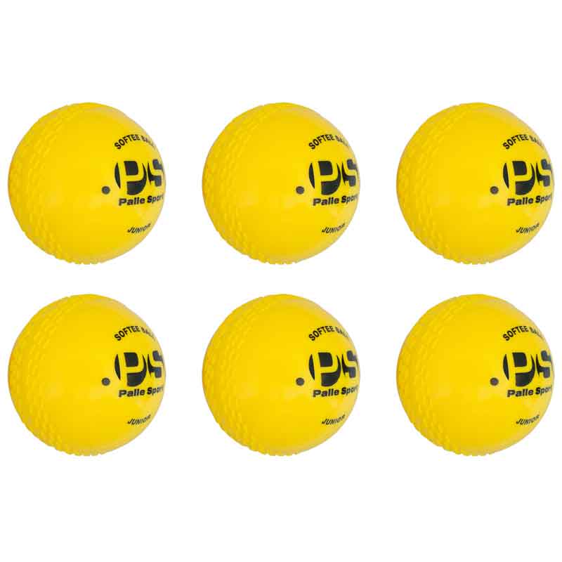 Cricket Ball - Softee Ball - Junior - Yellow - Box Of 6