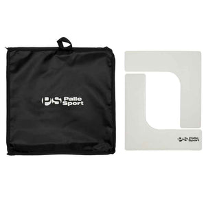 L Shaped Flat Rubber Markers White