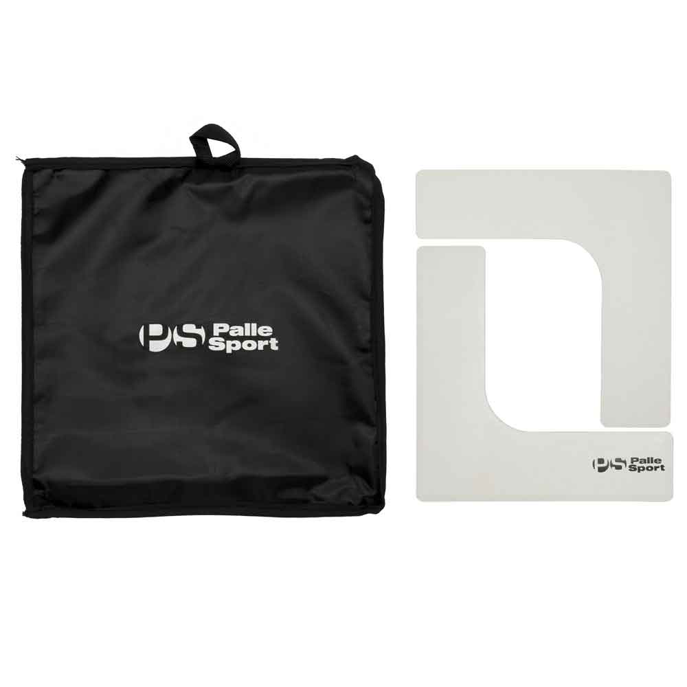 L Shaped Flat Rubber Markers White