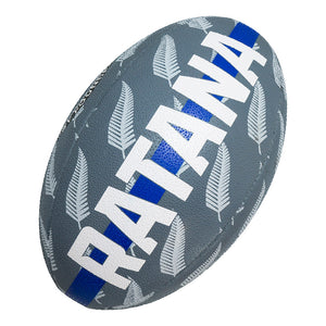 Rugby - The Matt Ratana Rugby Foundation Official Rugby Ball – Available in Sizes: 5 – Colour: Grey