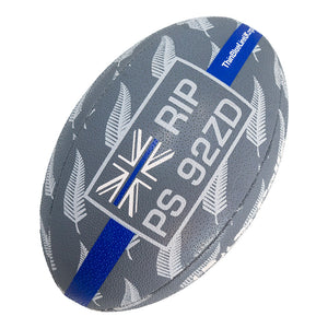 Rugby - The Matt Ratana Rugby Foundation Official Rugby Ball – Available in Sizes: 5 – Colour: Grey