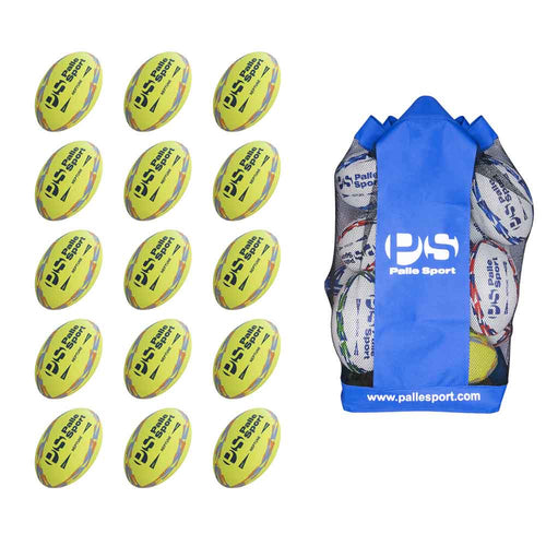 Neptune Rugby Training Ball Fluoro Bundle