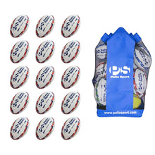 Load image into Gallery viewer, Neptune Rugby Training Ball Bundle Red