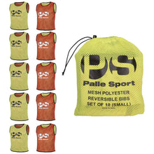 Load image into Gallery viewer, Reversible Training Bibs Yellow Red Bundle